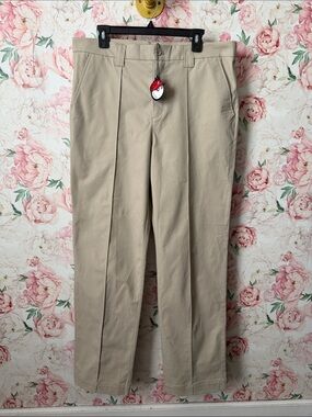 NWT Malbon Men’s Khaki Tan Golf Pants Trousers size 34 x 32
